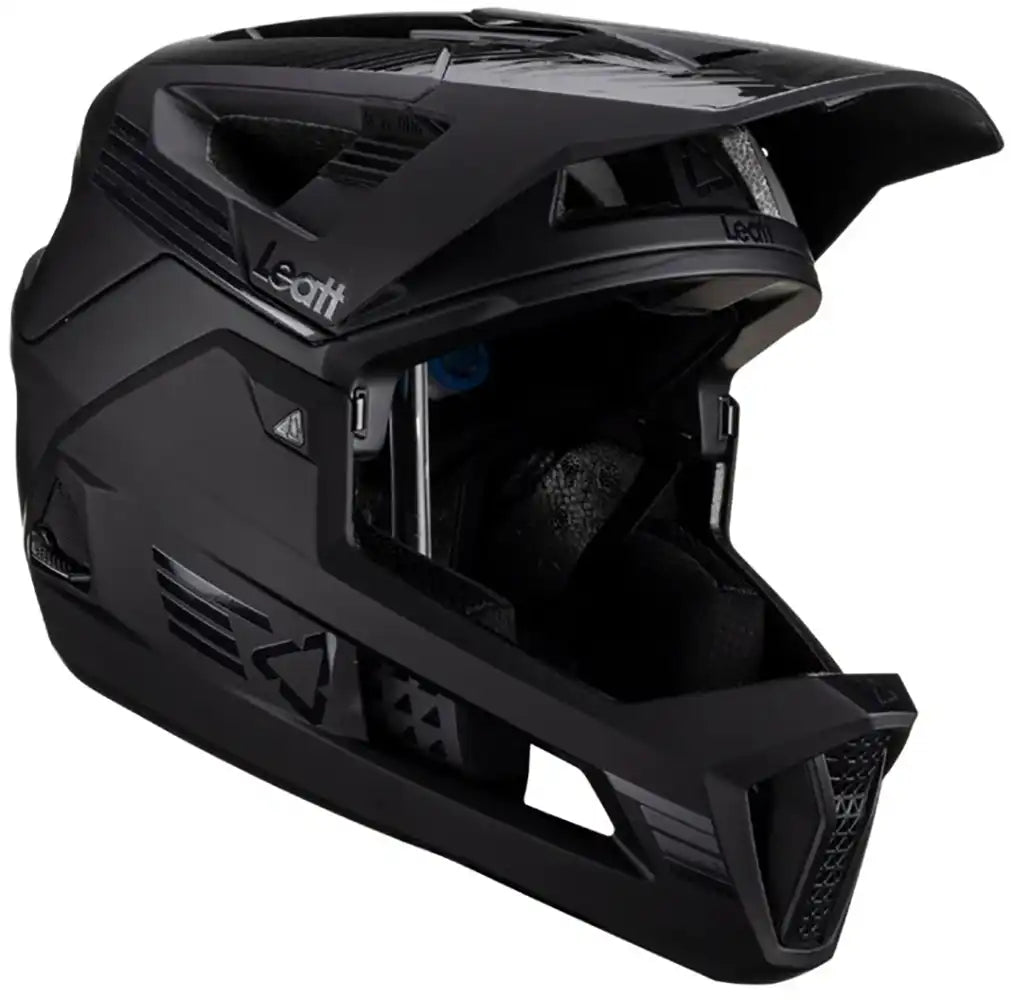 Leatt Enduro 4.0 full face helmet with ventilation and secure strap, designed for mountain biking and enduro riding.