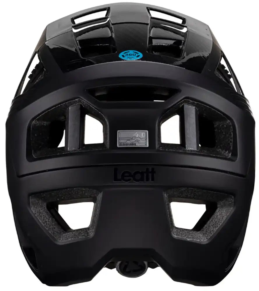 Leatt Enduro 4.0 full face helmet with ventilation and adjustable straps, designed for mountain biking and enduro riding.