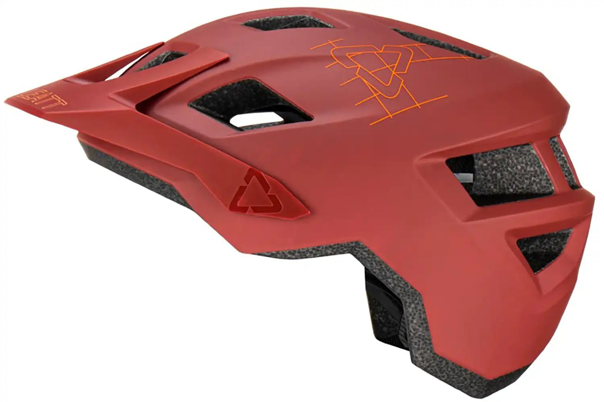 Leatt All Mountain 1.0 MTB helmet with adjustable straps and ventilation for mountain biking safety and comfort.