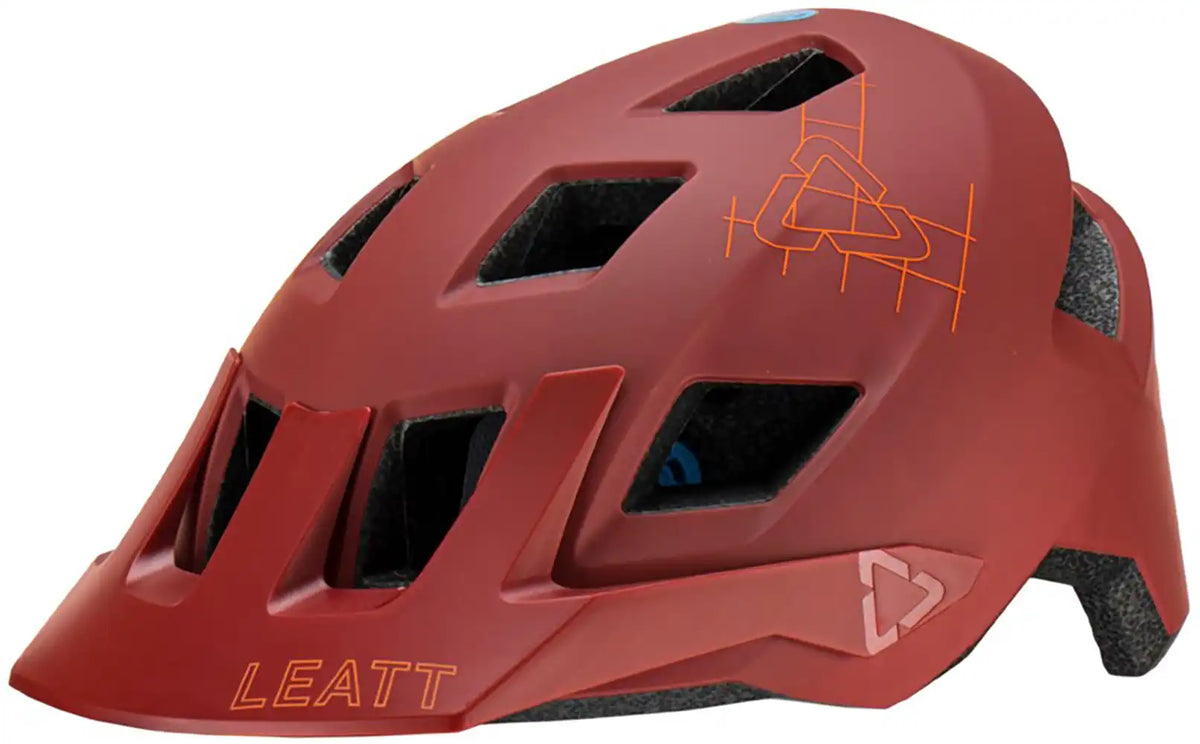 Leatt All Mountain 1.0 MTB helmet with adjustable straps and ventilation for mountain biking protection.