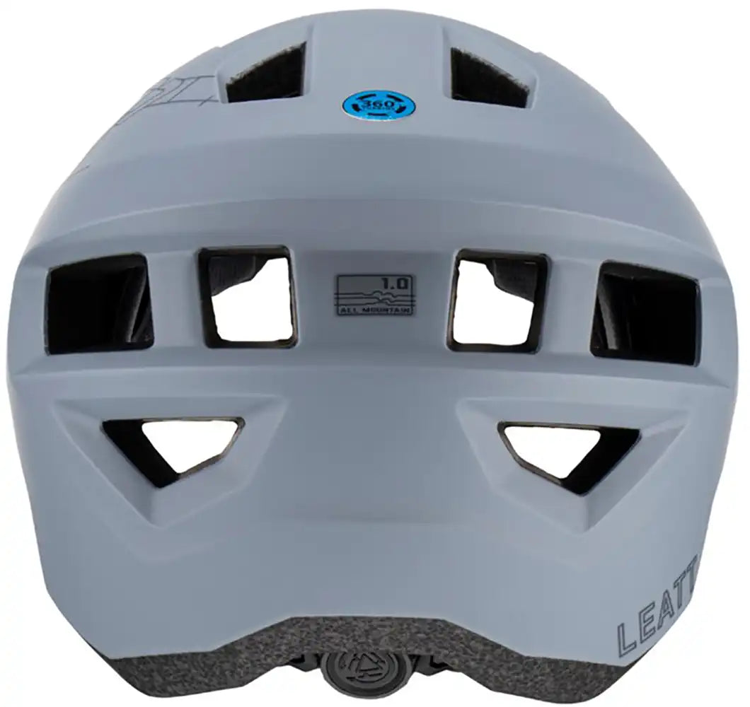 Leatt All Mountain 1.0 MTB helmet with adjustable straps and ventilation for mountain biking safety and comfort.