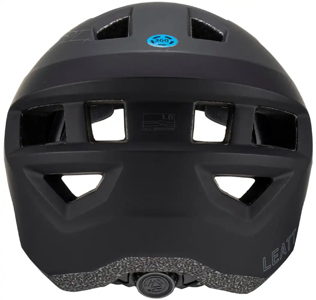 Leatt All Mountain 1.0 MTB helmet with adjustable straps and ventilation for mountain biking safety and comfort.