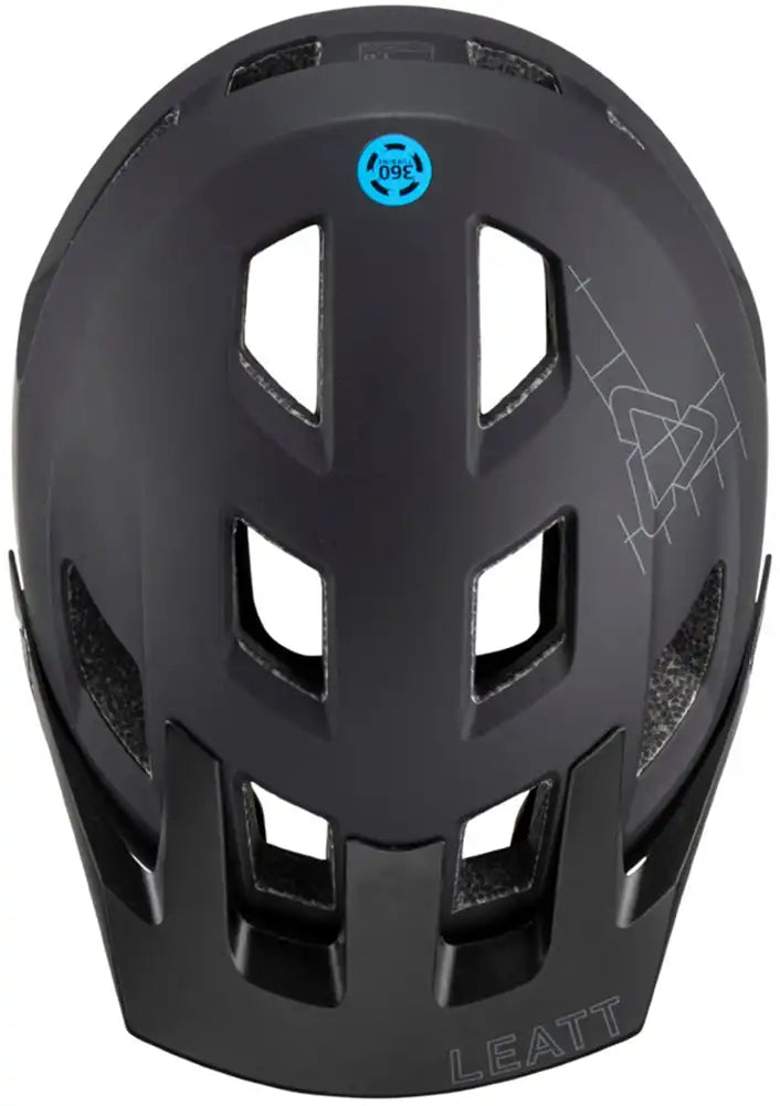 Leatt All Mountain 1.0 MTB helmet with adjustable straps and vents, designed for mountain biking safety and comfort.