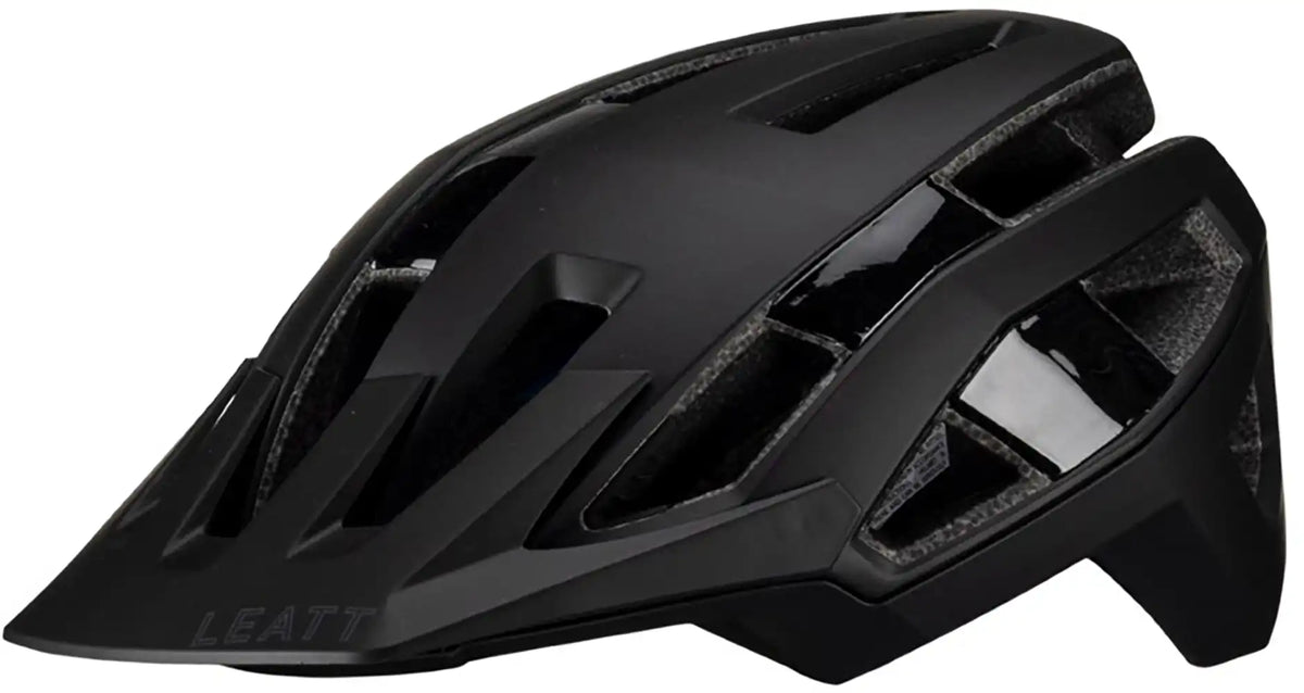 Leatt Trail 3.0 MTB helmet with adjustable straps and ventilation for mountain biking safety and comfort.