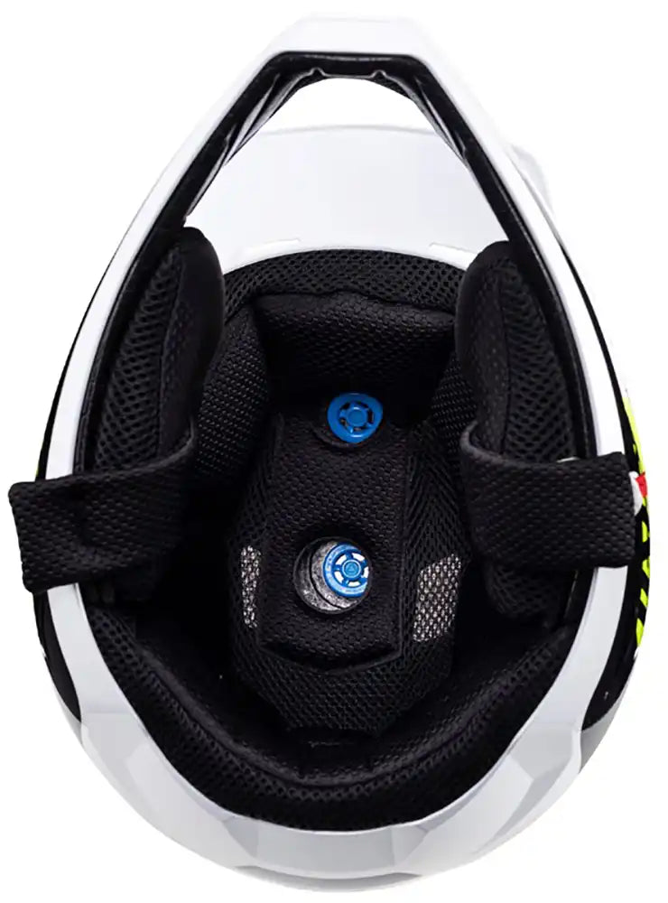 Leatt Gravity 2.0 full face helmet with ventilation and adjustable straps, designed for mountain biking safety.