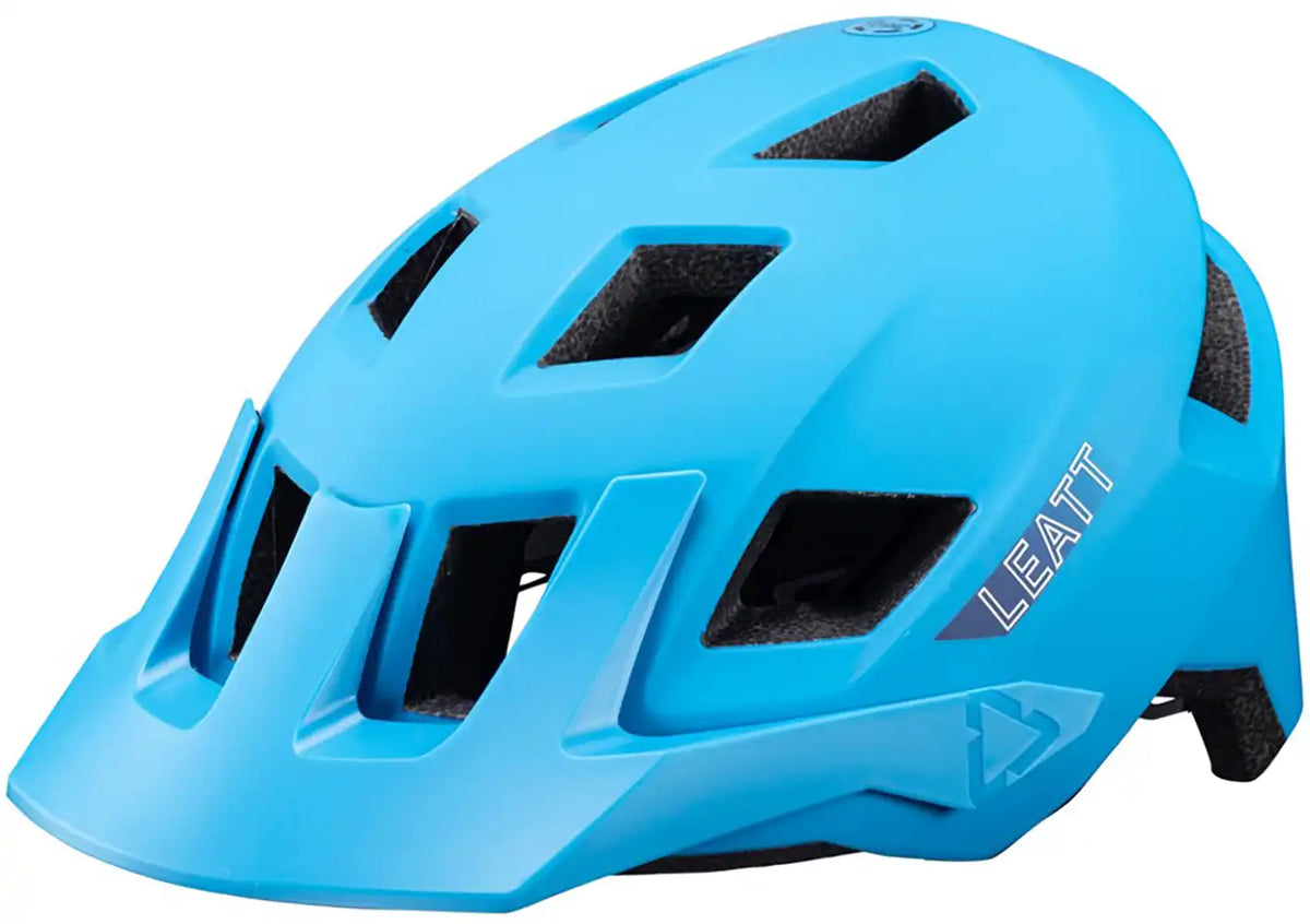 Leatt All Mountain 1.0 MTB helmet with ventilation and adjustable straps, designed for mountain biking safety and comfort.
