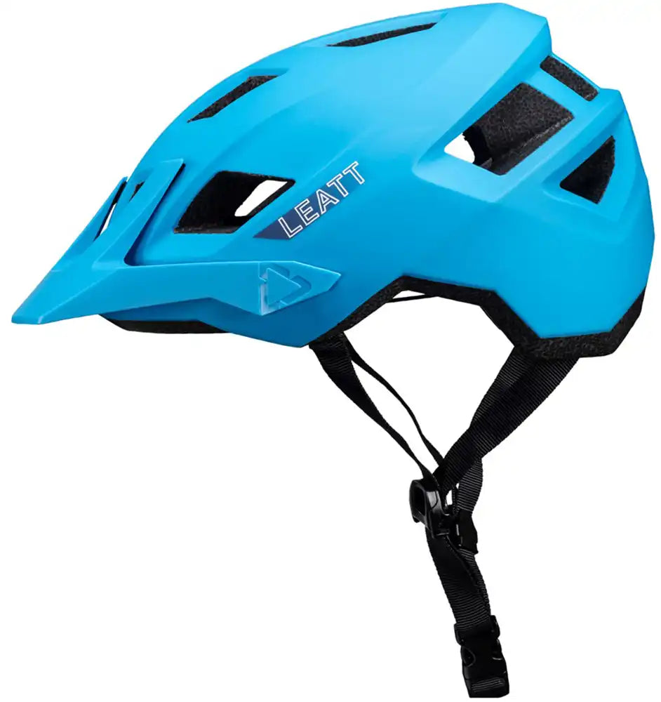 Leatt All Mountain 1.0 MTB helmet with adjustable straps and ventilation for mountain biking protection.