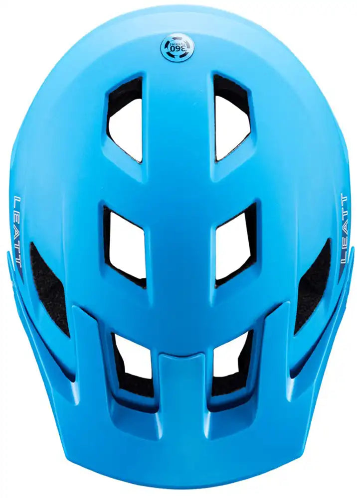 Leatt All Mountain 1.0 MTB helmet with adjustable straps and ventilation for mountain biking safety and comfort.