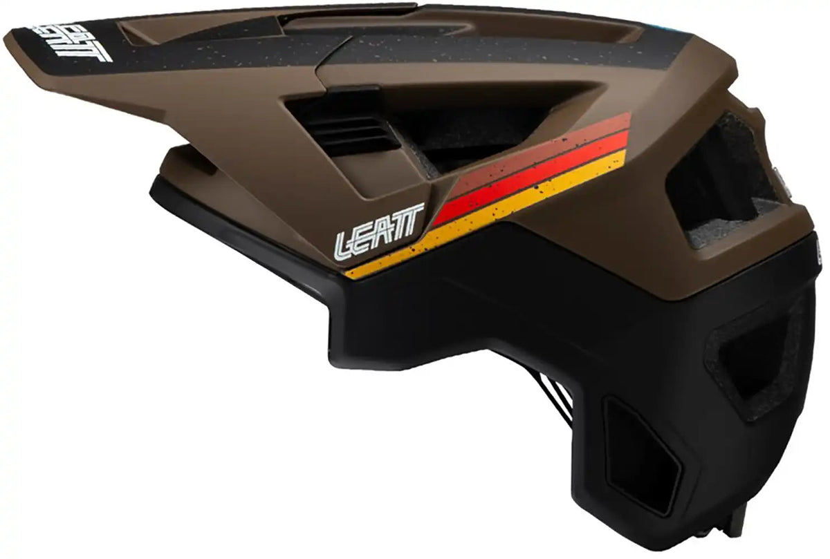 Leatt Enduro 4.0 full face helmet with adjustable visor and ventilation for mountain biking and downhill riding.