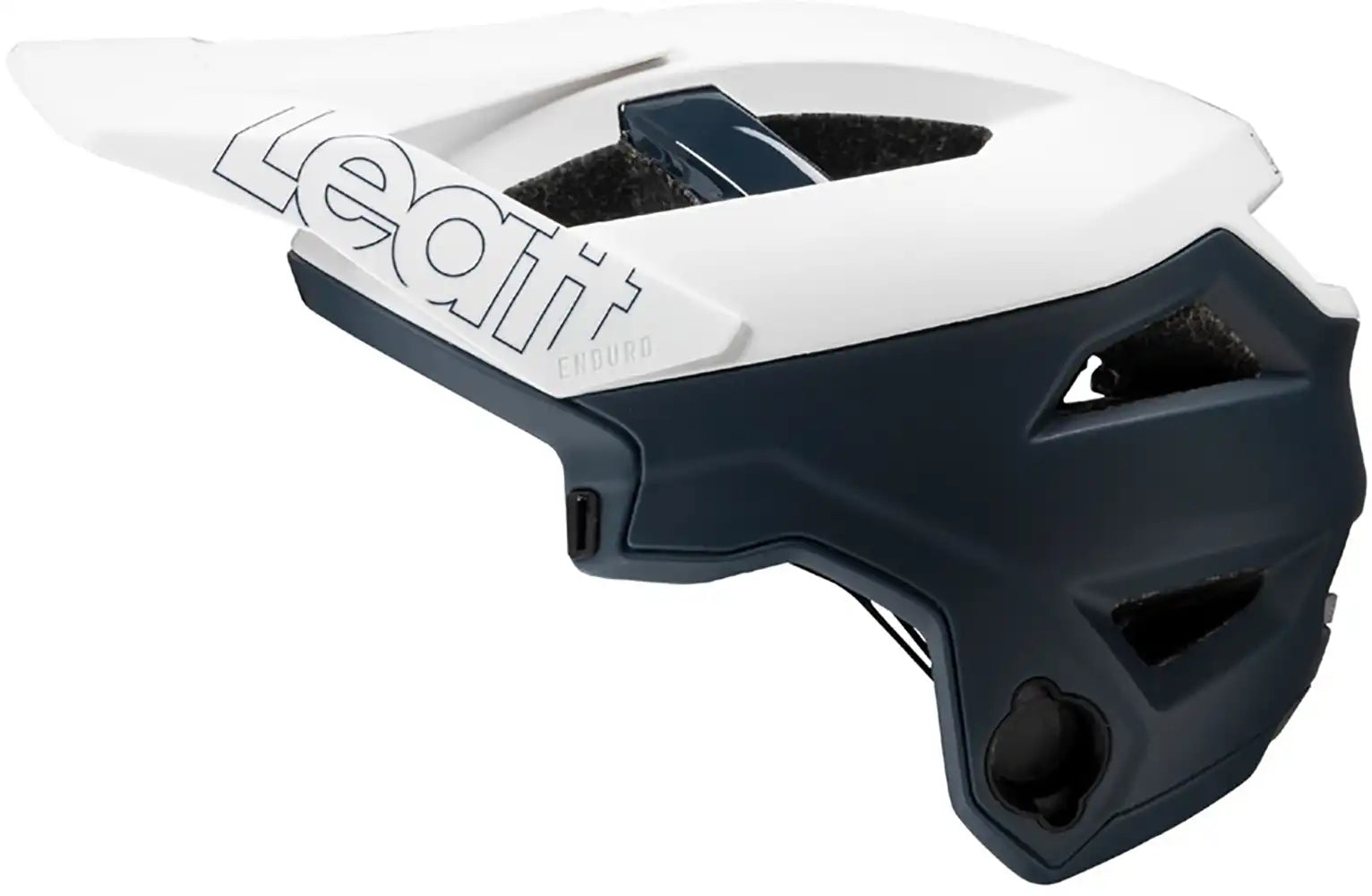 Leatt Enduro 3.0 full face helmet with ventilation and adjustable straps, designed for mountain biking and enduro riding.