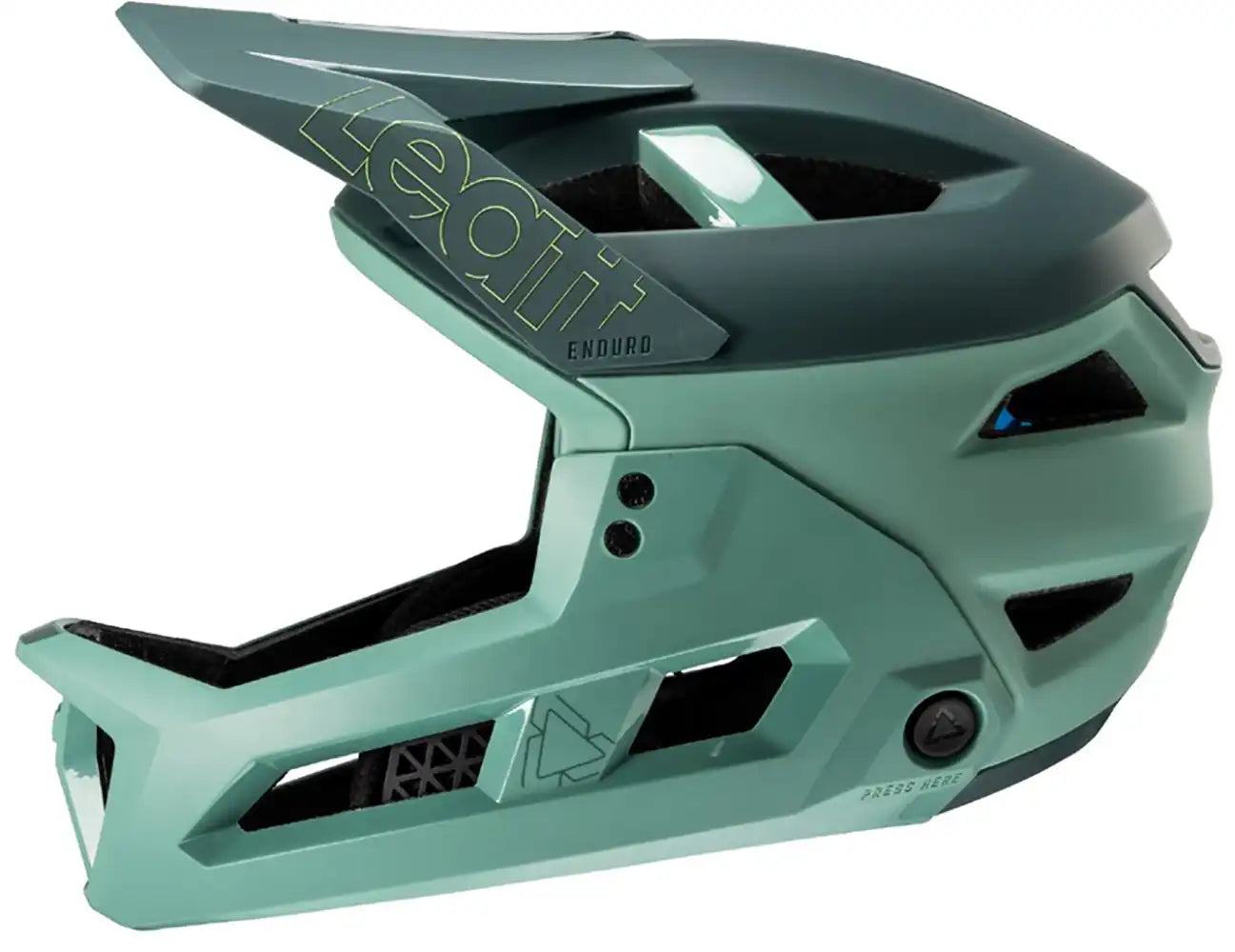 Leatt Enduro 3.0 full face helmet with adjustable visor and ventilation for mountain biking safety