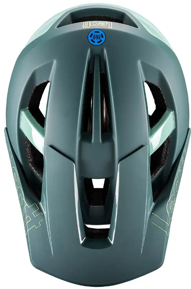 Leatt Enduro 3.0 full face helmet with visor, ventilation, and black matte finish for mountain biking and downhill riding.
