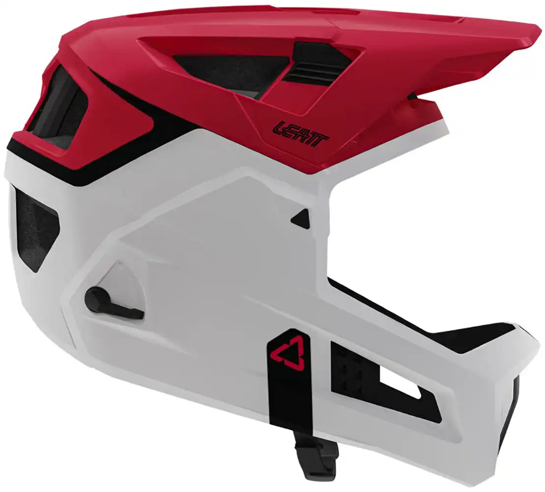 Leatt Enduro 4.0 full face helmet with ventilation and secure straps, designed for mountain biking and extreme sports.