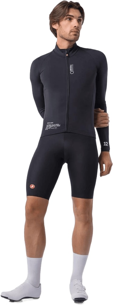Castelli Do.Di.Ci. men's jacket hanging on a hanger, showcasing the stylish outdoor clothing design and fabric details.