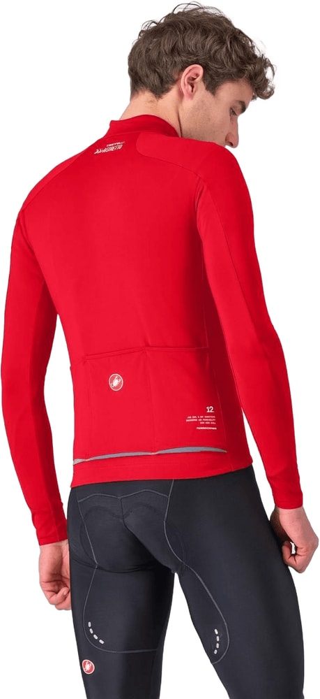 Men's Castelli Do.Di.Ci. jacket in lightweight, breathable clothing with a sleek design and full front zipper.