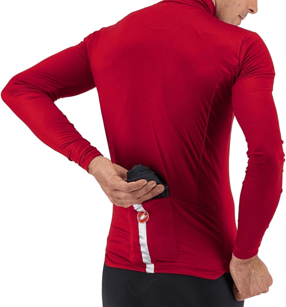 Castelli Goccia men's jacket, lightweight outdoor clothing with a sleek design and zippered front, suitable for active wear.