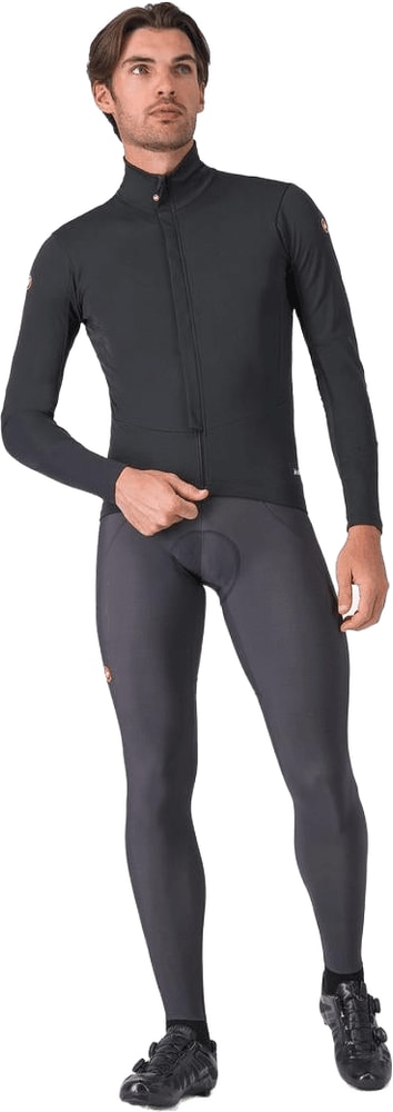Castelli Perfetto Air men's cycling jacket, lightweight breathable outdoor jacket with full front zipper and reflective accents.