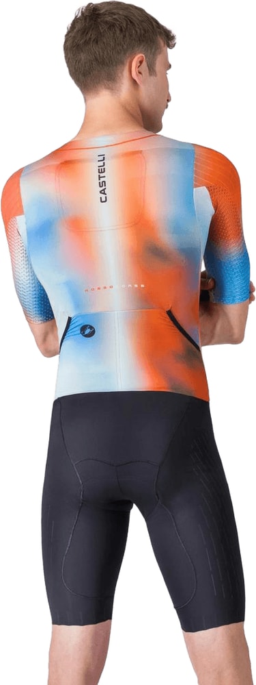 Castelli Free Sanremo 3 SS men's speed suit, lightweight cycling clothing with short sleeves and aerodynamic fit.