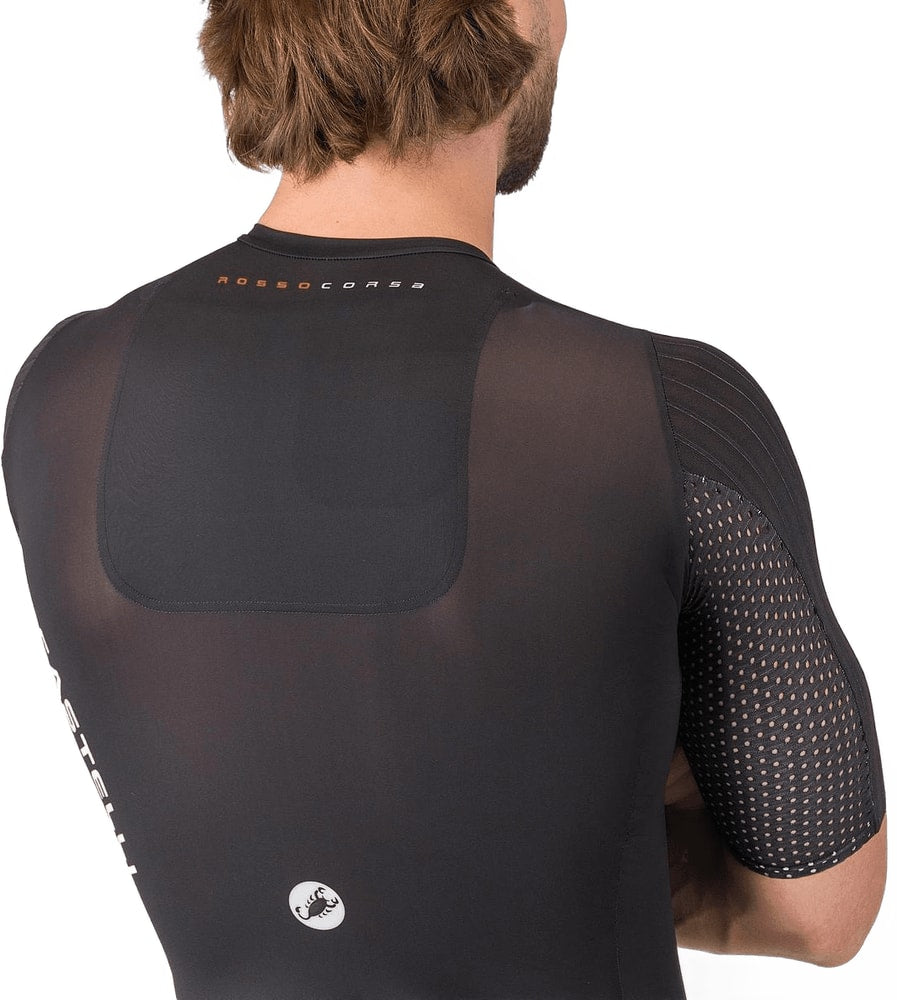 Castelli PR 3 men's speed suit for cycling, featuring aerodynamic design and tight-fitting fabric for performance.