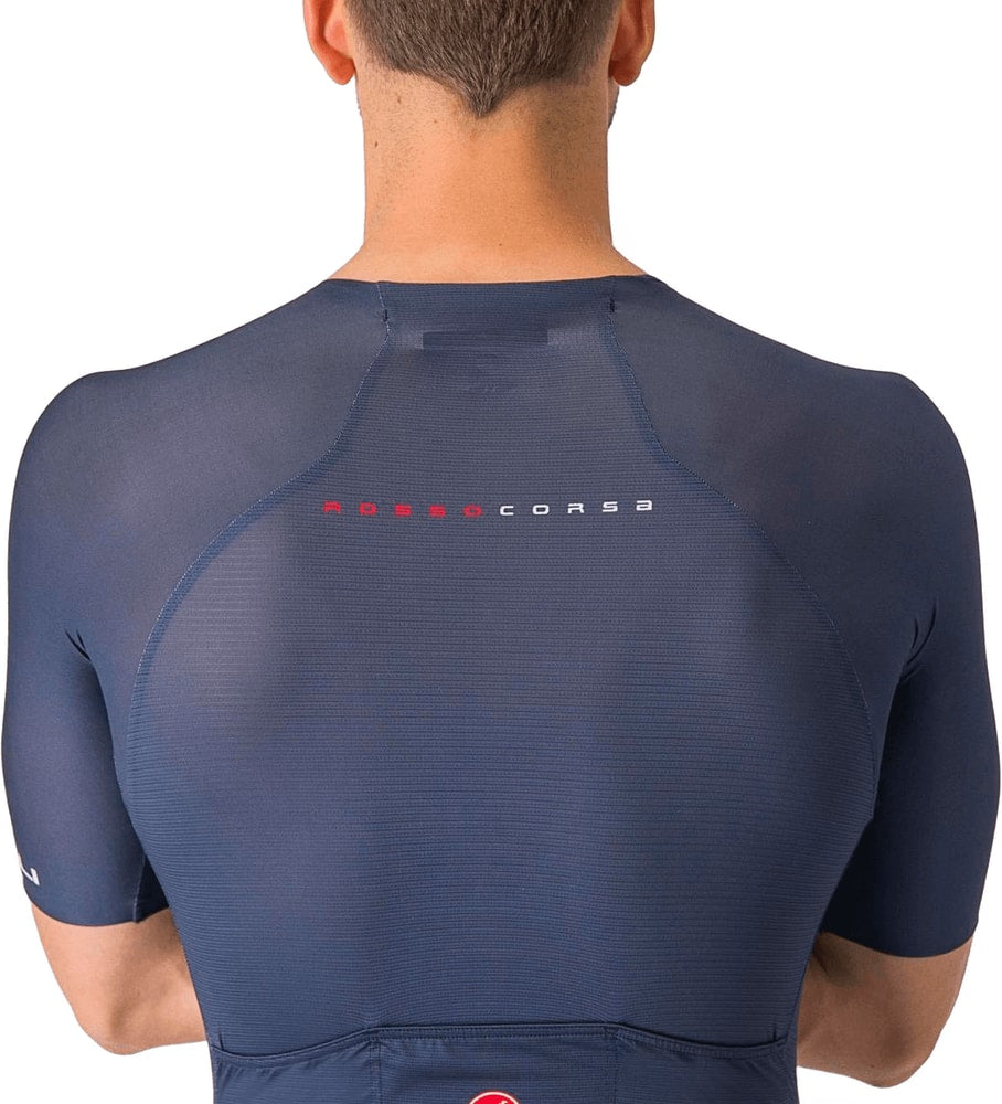 Castelli Sanremo BTW men's speed suit, form-fitting cycling clothing with aerodynamic design and high-performance fabric.
