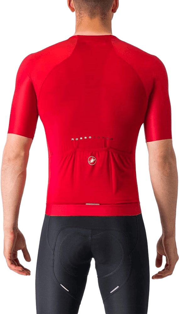 Castelli Aero Race 7.0 SS men's cycling jersey in lightweight fabric with aerodynamic design and short sleeves.