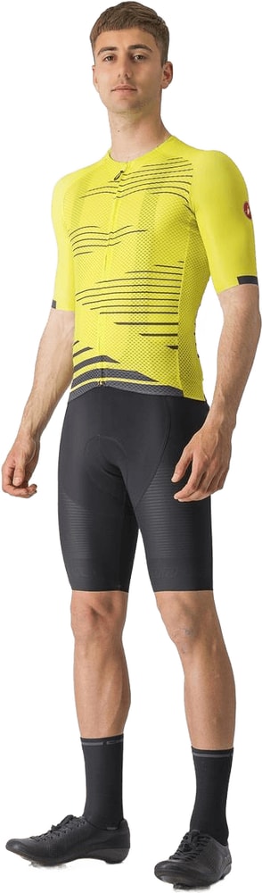 Castelli Climber's 4.0 SS men's cycling jersey in light-colored fabric, featuring short sleeves and breathable material.