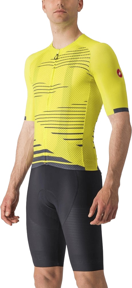 Castelli Climber's 4.0 SS men's cycling jersey in lightweight fabric with short sleeves and vibrant color accents.