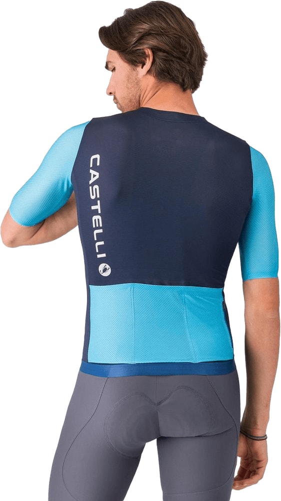 Castelli Corretto SS men's cycling jersey in lightweight fabric with short sleeves and vibrant design.