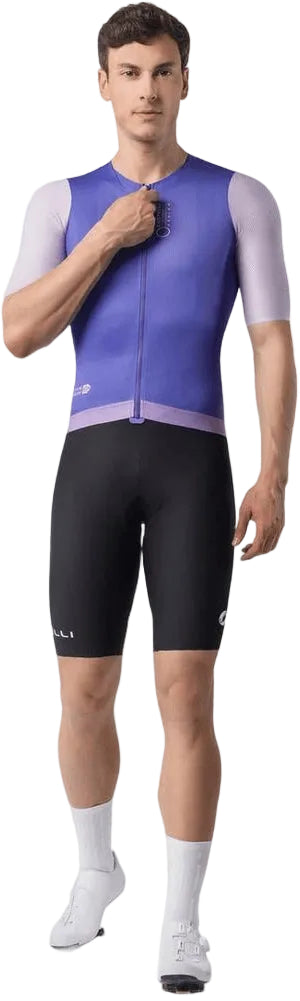 Castelli Corretto SS men's cycling jersey in lightweight fabric with short sleeves and aerodynamic fit.