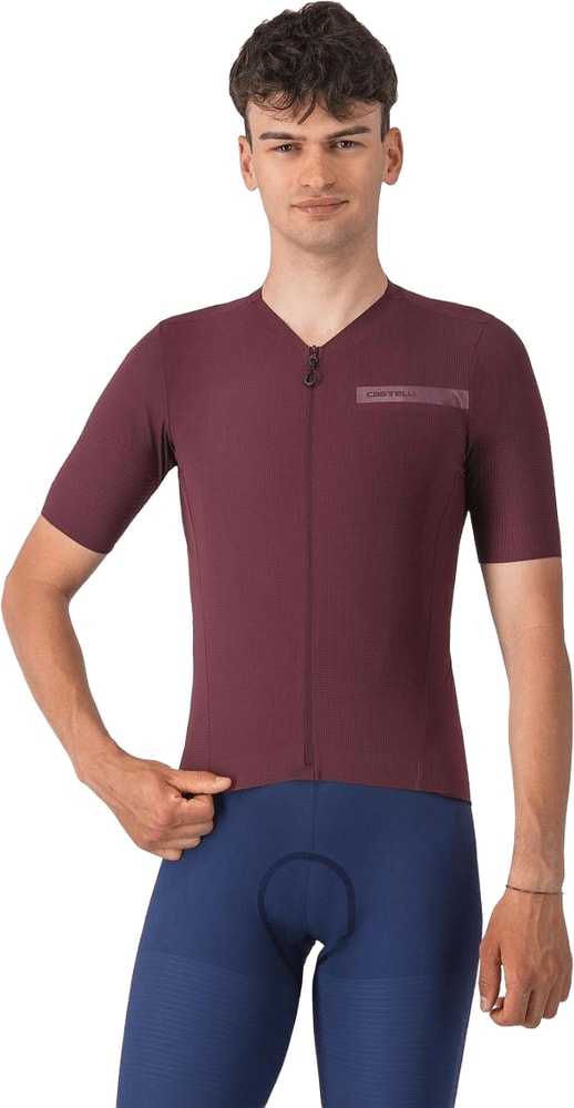 Castelli Premio Evo SS men's cycling jersey in lightweight fabric with short sleeves and a sleek, fitted design.