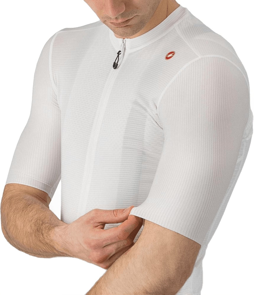 Castelli Espresso SS men's cycling jersey in lightweight fabric with short sleeves and a full front zip.