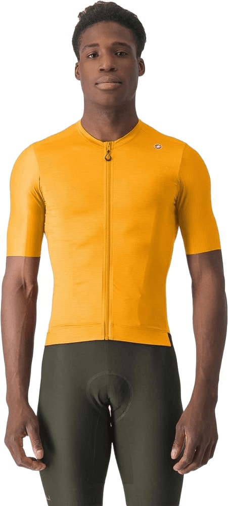 Castelli Espresso SS men's cycling jersey in lightweight fabric with short sleeves and front zip.