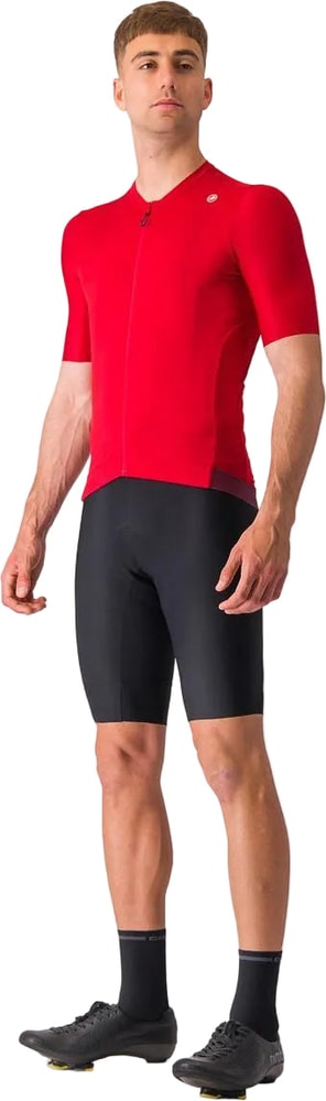 Castelli Espresso SS men's cycling jersey in lightweight fabric, featuring a sleek design and full front zipper.