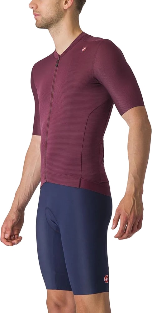 Castelli Espresso SS men's cycling jersey in black with short sleeves, featuring the Castelli logo on the front.