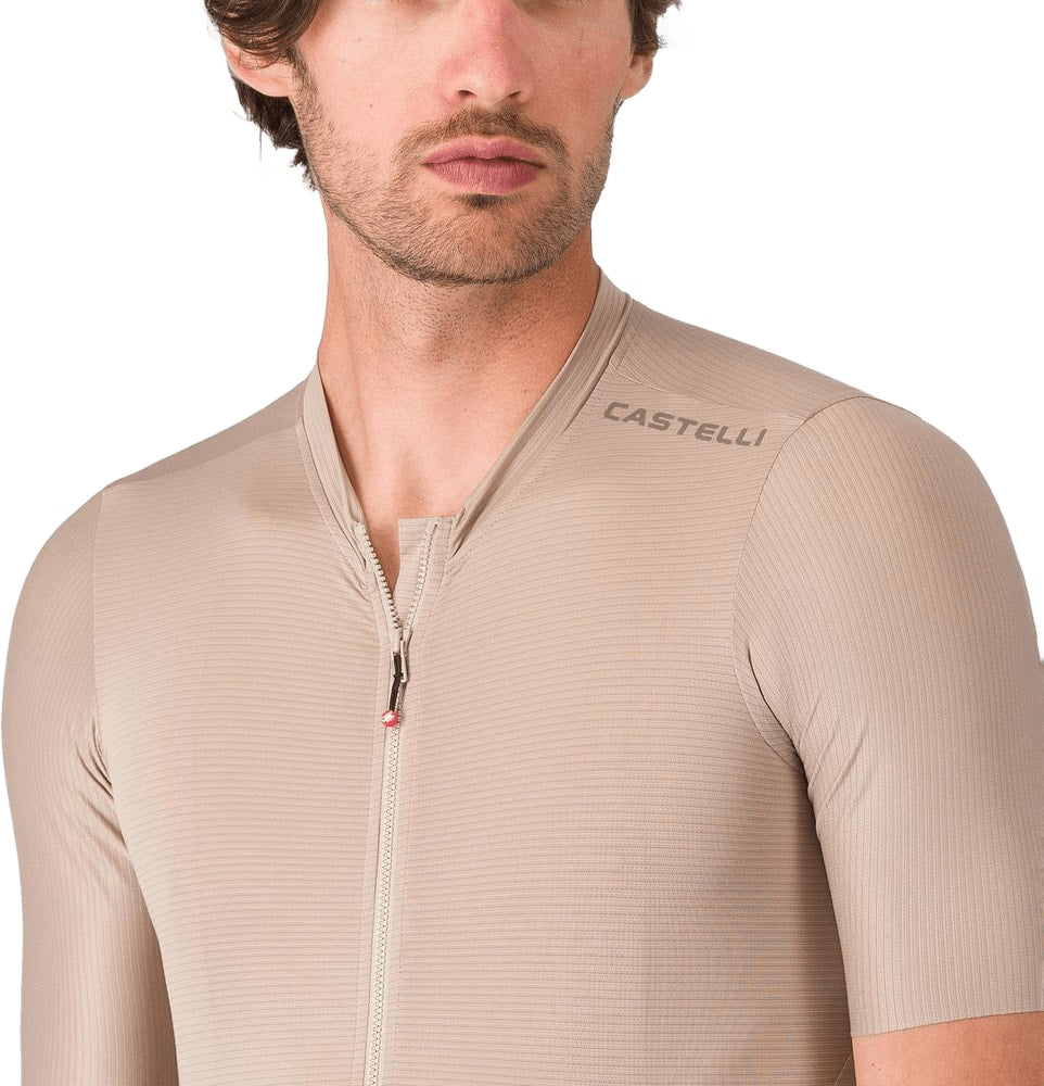 Castelli Espresso 2 SS men's cycling jersey in lightweight, breathable fabric with a sleek design and short sleeves.