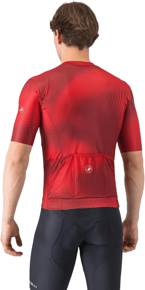 Castelli Vortice SS men's cycling jersey in lightweight fabric with short sleeves and aerodynamic design.