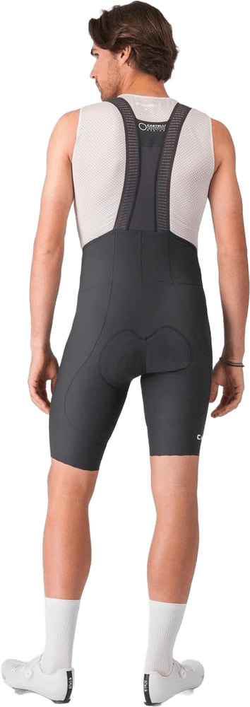 Castelli Espresso 2 men's bib knickers in black, featuring bib straps and cycling padding for comfort and performance.