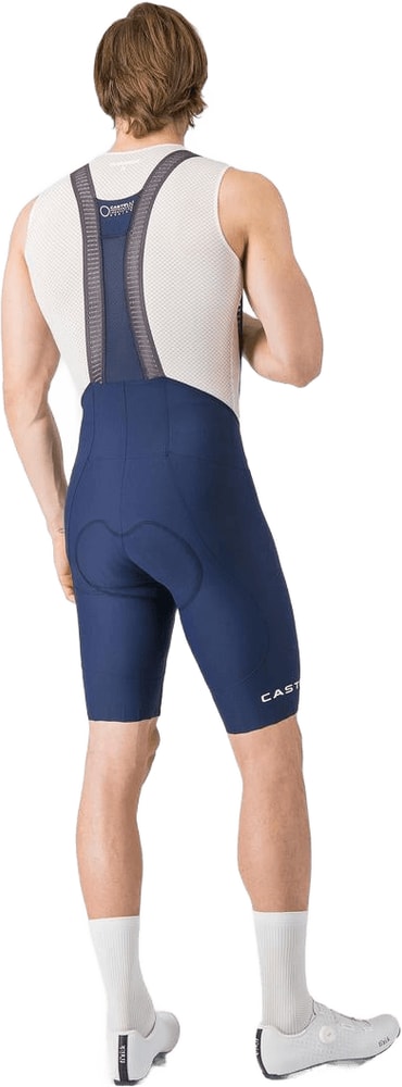 Castelli Espresso 2 men's bib knicks, black cycling clothing with adjustable straps and padded seat for comfort.
