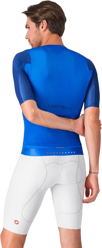Castelli Free Aero Race S men's bib knicks featuring sleek aerodynamic design and high-performance cycling apparel.