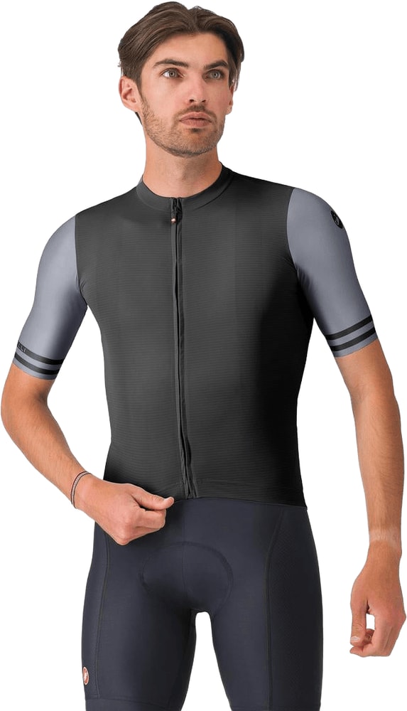 Men's Castelli Prologo Lite 2 SS cycling jersey in lightweight fabric, featuring a fitted design and short sleeves.