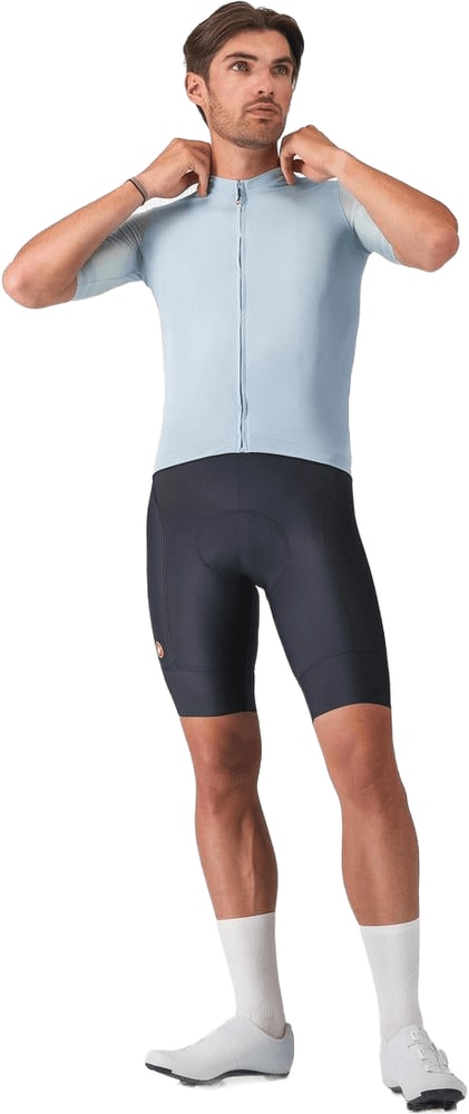 Castelli Prologo Lite 2 SS men's cycling jersey in lightweight fabric with short sleeves, featuring a sleek design and breathable fit.