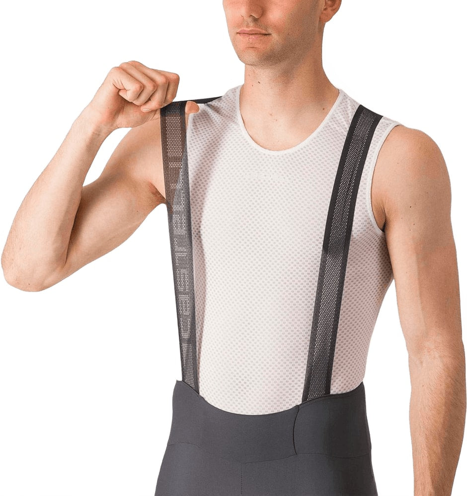 Castelli Espresso men's bib knicks, cycling clothing with padded bib straps and sleek design for comfort and performance.