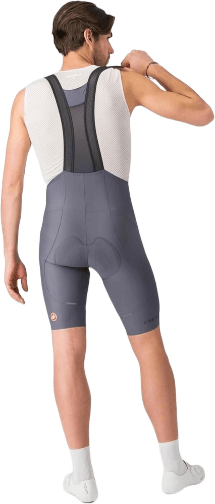 Castelli Espresso men's bib knicks, cycling clothing with padded shorts and bib straps, designed for comfort and performance.