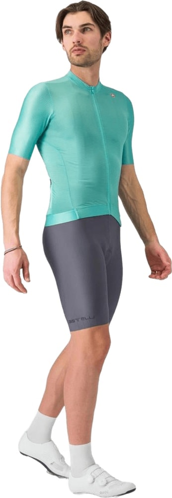 Castelli Espresso men's bib knicks in black, featuring breathable fabric and padded chamois for cycling comfort.