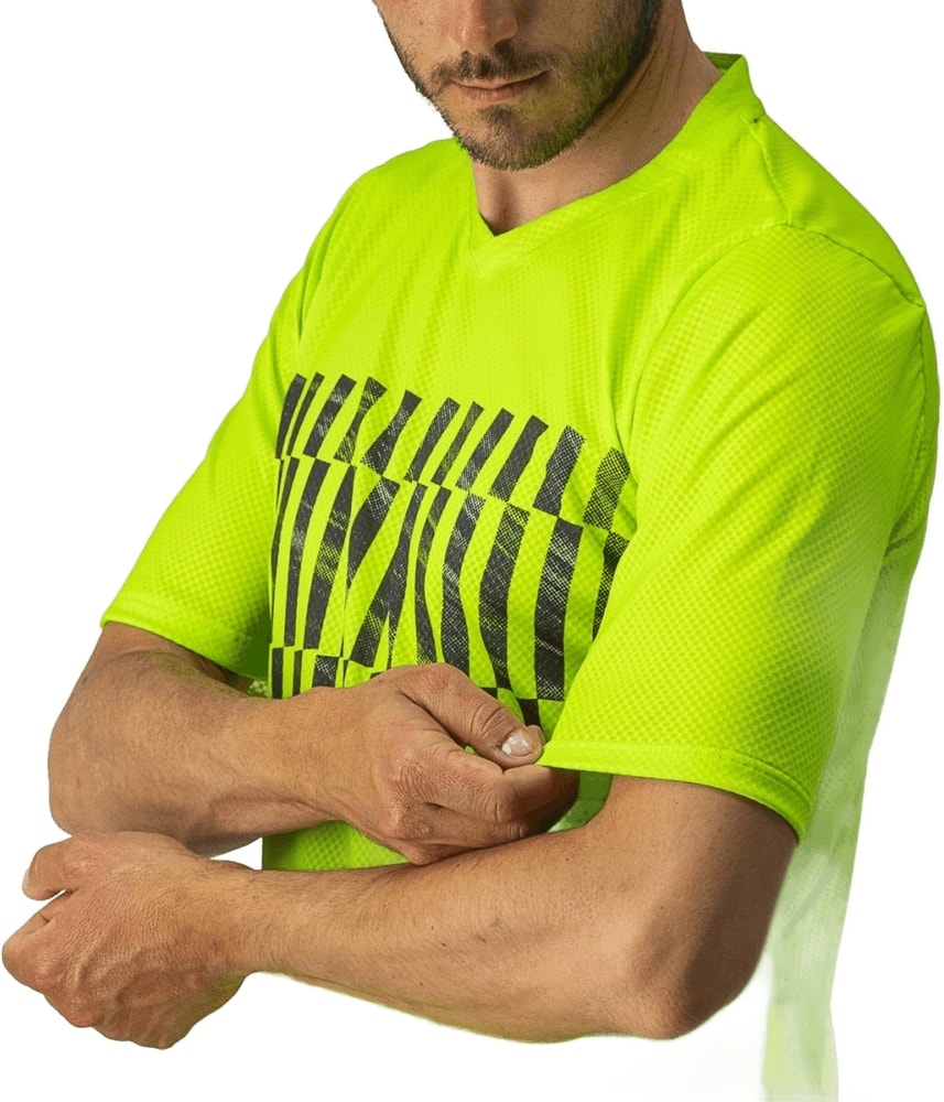 Castelli Trail Tech SS men's mountain biking jersey with breathable fabric and technical design, suitable for trail riding.