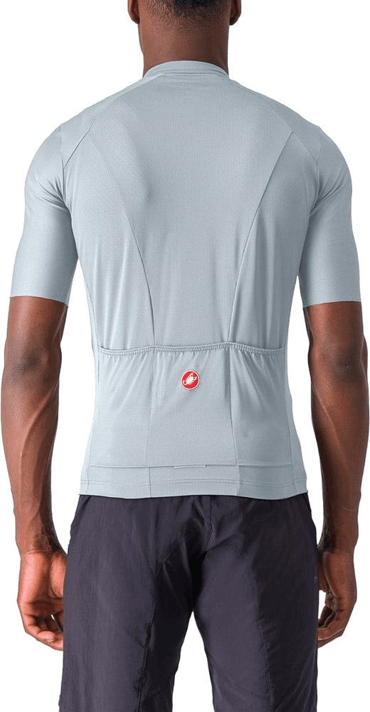 Castelli Unlimited Entrata 2 SS men's cycling jersey in lightweight fabric with short sleeves and a full front zipper.