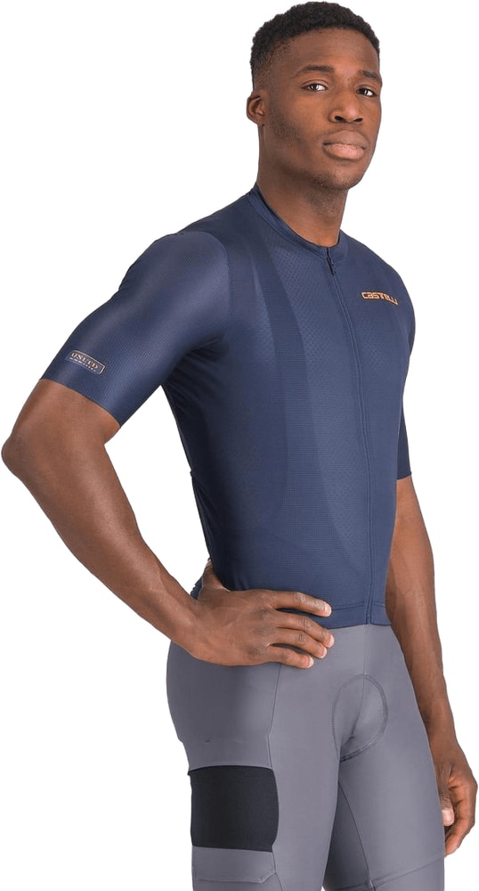 Castelli Unlimited Entrata 3 SS men's cycling jersey in lightweight, breathable fabric with short sleeves and vibrant design.