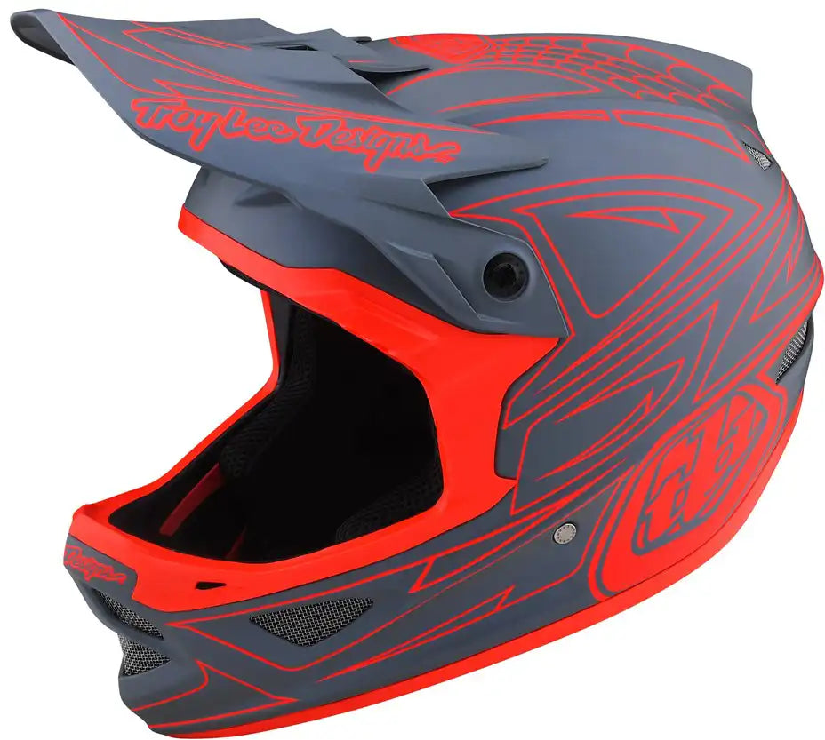 Troy Lee Designs D3 Fiberlite Spiderstripe Full Face Helmet - ABC Bikes