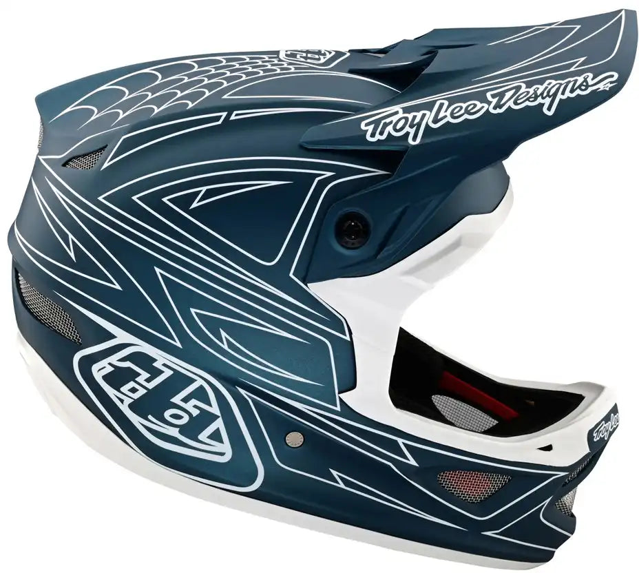 Troy Lee Designs D3 Fiberlite Spiderstripe Full Face Helmet - ABC Bikes