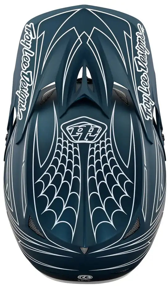 Troy Lee Designs D3 Fiberlite Spiderstripe Full Face Helmet - ABC Bikes